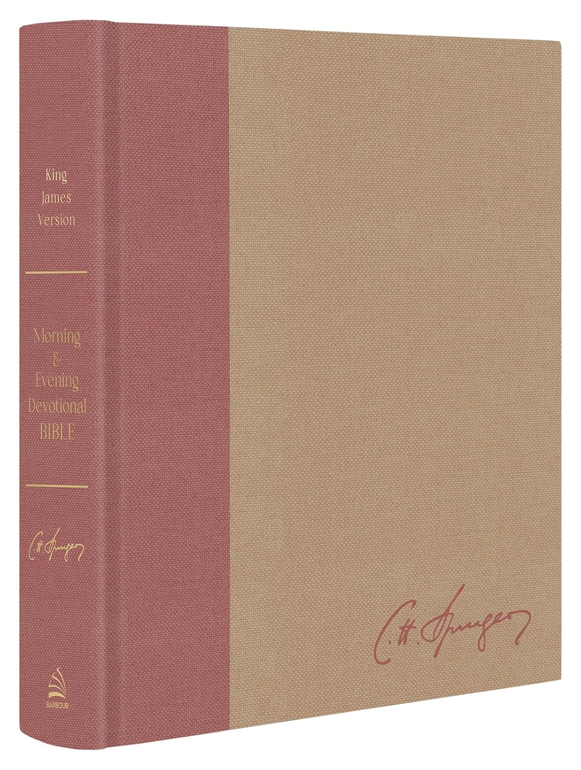 Charles Spurgeon's Morning & Evening Devotional Bible KJV [Rose Gold & Sand Signature]: Featuring the Complete Text of the Classic Twice-A-Day Devotio