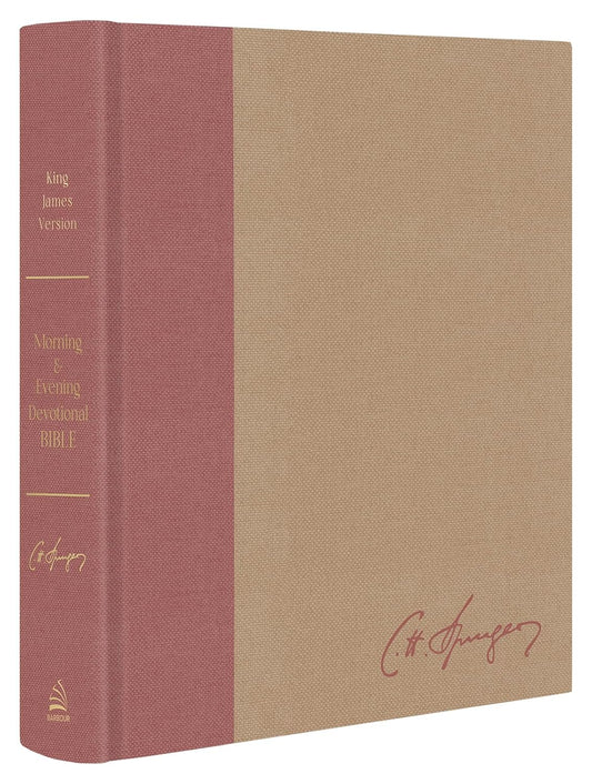 Charles Spurgeon's Morning & Evening Devotional Bible KJV [Rose Gold & Sand Signature]: Featuring the Complete Text of the Classic Twice-A-Day Devotio