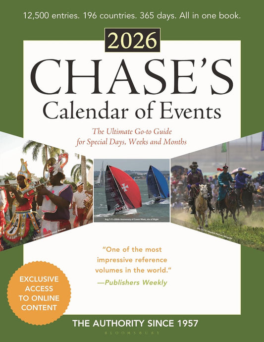 Chase's Calendar of Events 2026: The Ultimate Go-To Guide for Special Days, Weeks and Months