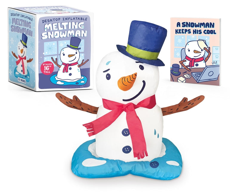 Desktop Inflatable Melting Snowman: Stands 16 Tall