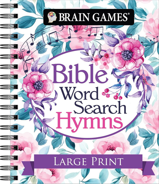 Brain Games - Bible Word Search: Hymns - Large Print
