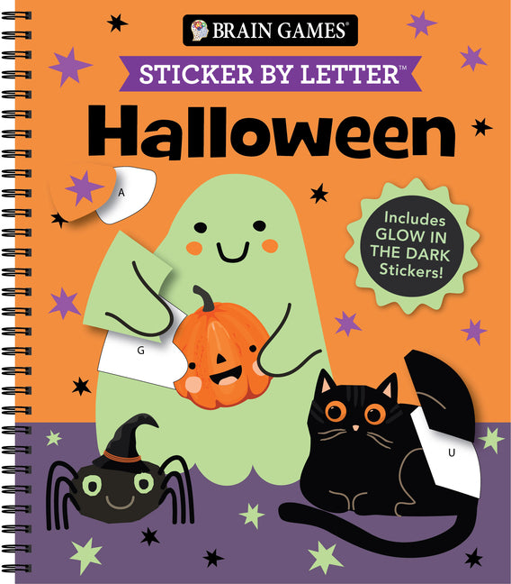 Brain Games - Sticker by Letter: Halloween: Includes Glow in the Dark Stickers!