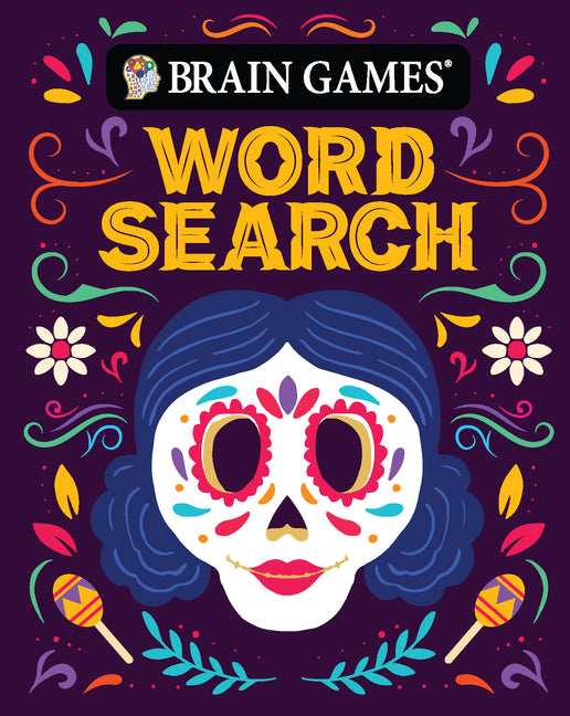 Brain Games - Take-Along - Word Search (Sugar Skull Design - Day of the Dead and Halloween)