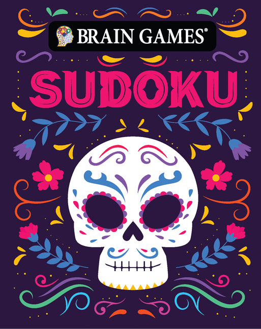 Brain Games - Take-Along - Sudoku (Sugar Skull Design - Day of the Dead and Halloween)