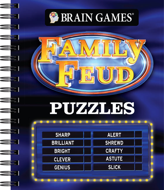 Brain Games - Family Feud Puzzles: Game Show Word Search - Guess the Top Survey Answers to Solve Officially Licensed