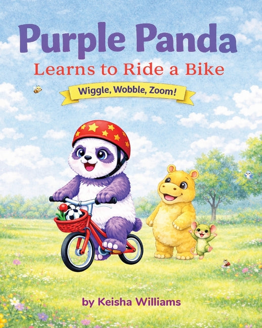 Purple Panda Learns to Ride a Bike