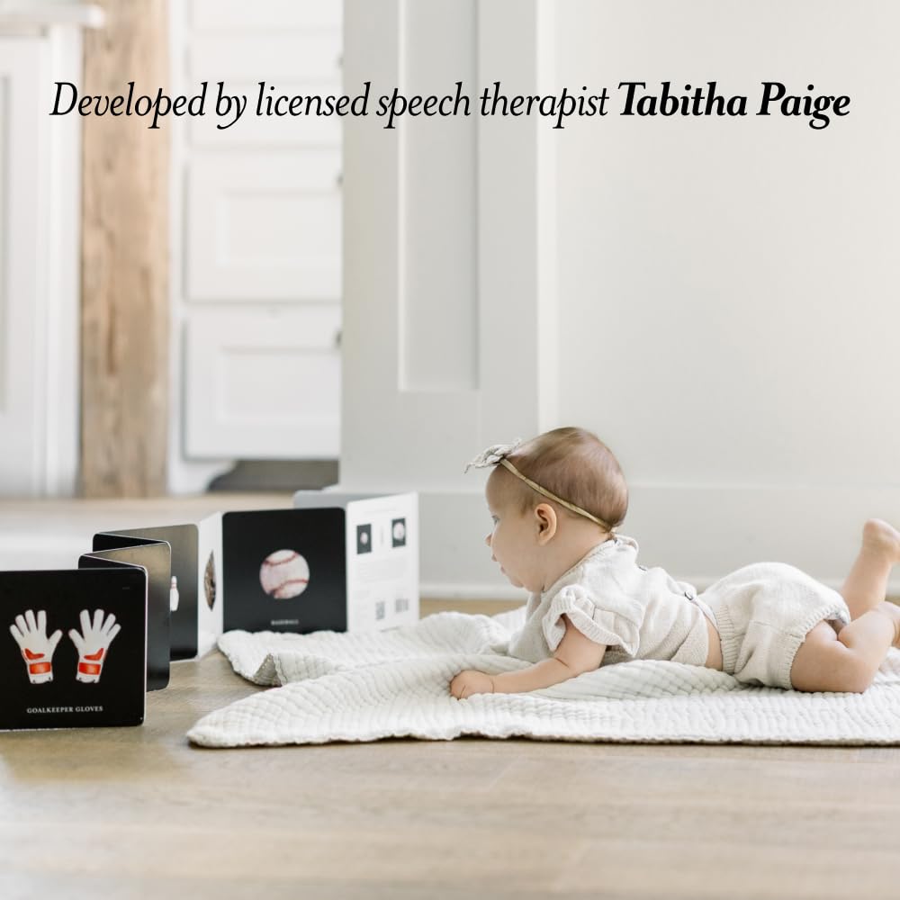 Baby's Tummy Time Sports: High-Contrast Fine Art for Visual Stimulation (Tabitha Paige Children's Book Series)