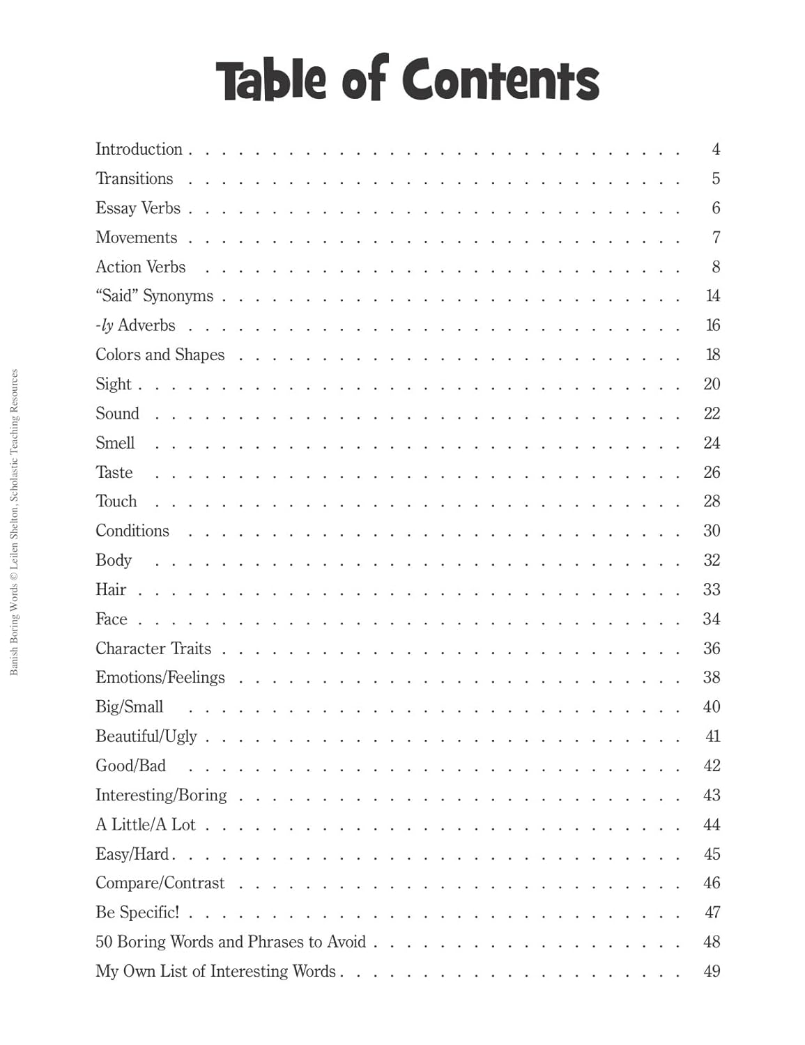 Banish Boring Words!, Grades 4-8: Dozens of Reproducible Word Lists for Helping Students Choose Just-Right Words to Strengthen Their Writing
