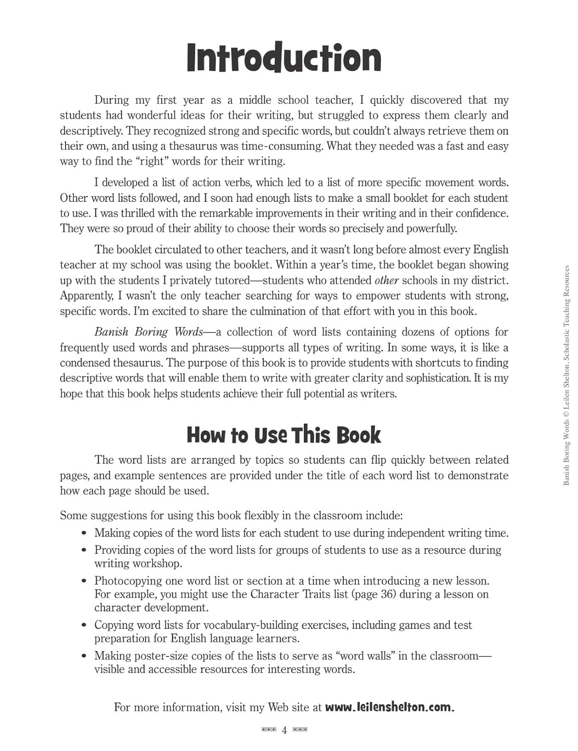 Banish Boring Words!, Grades 4-8: Dozens of Reproducible Word Lists for Helping Students Choose Just-Right Words to Strengthen Their Writing