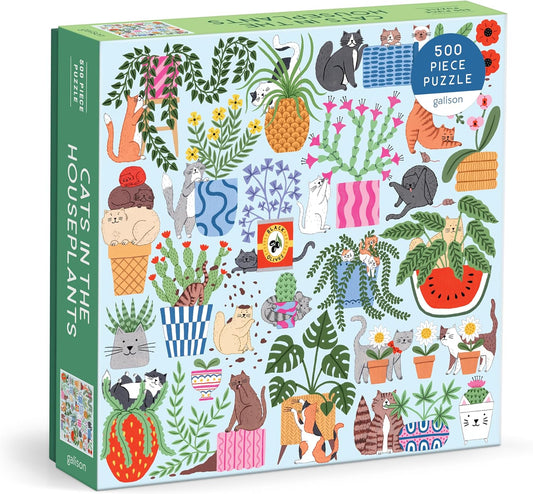 Cats in the Houseplants 500 Piece Puzzle