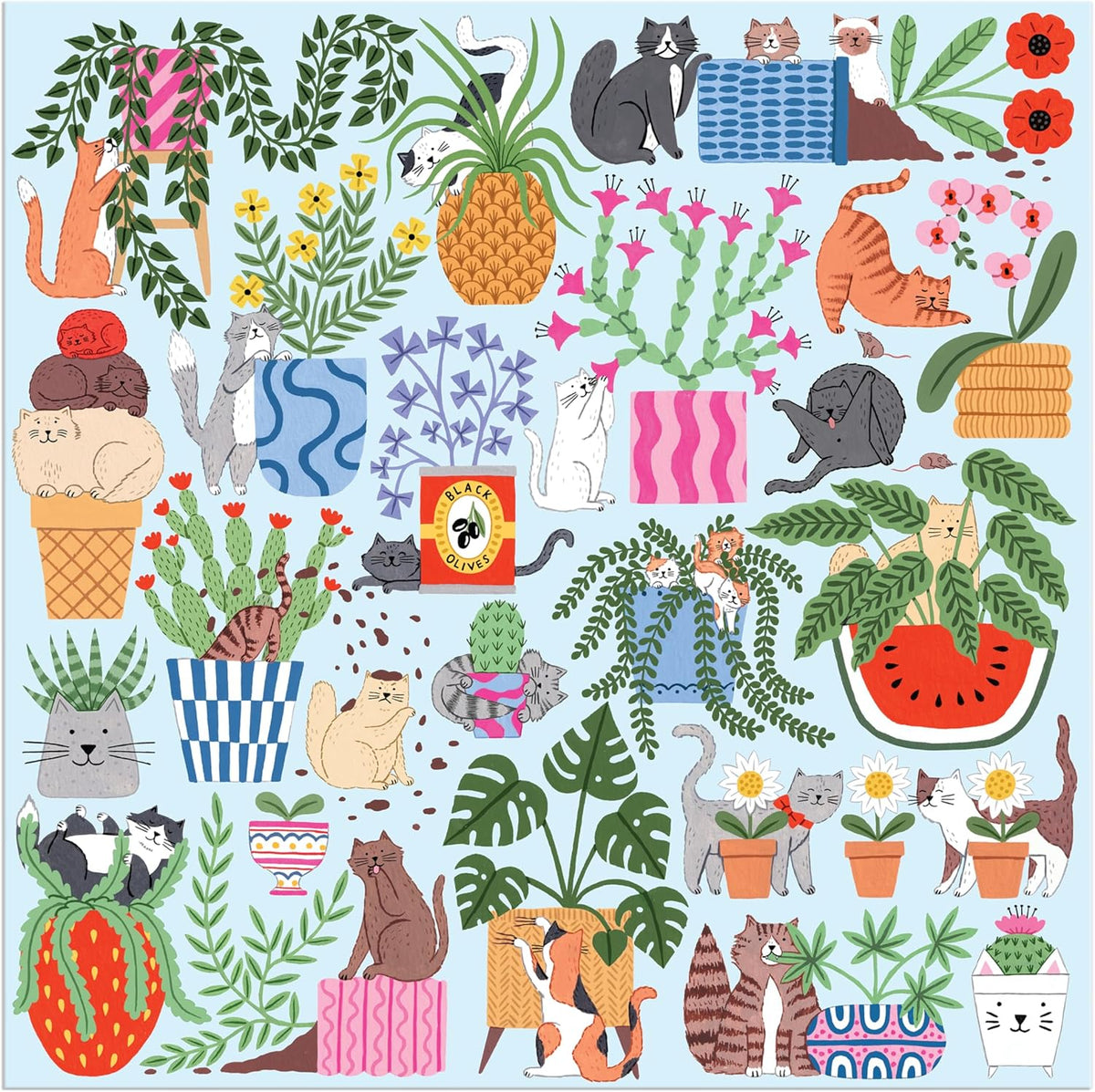Cats in the Houseplants 500 Piece Puzzle