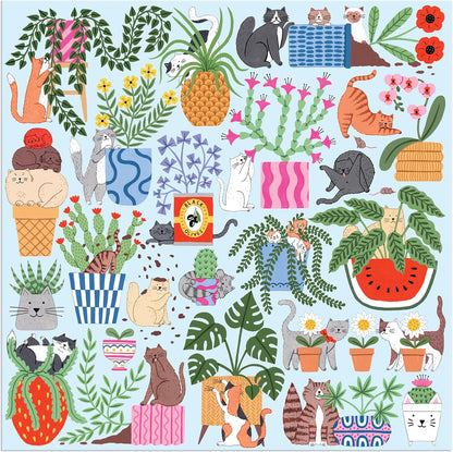 Cats in the Houseplants 500 Piece Puzzle