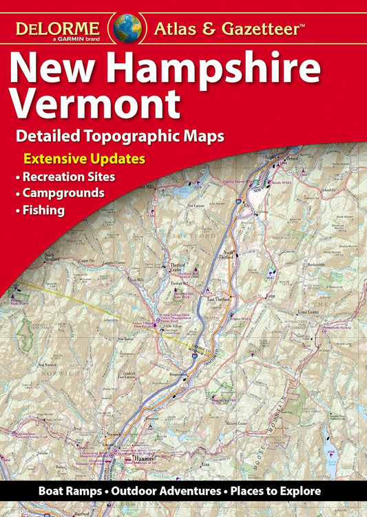 DeLorme Atlas & Gazetteer: New Hampshire, Vermont