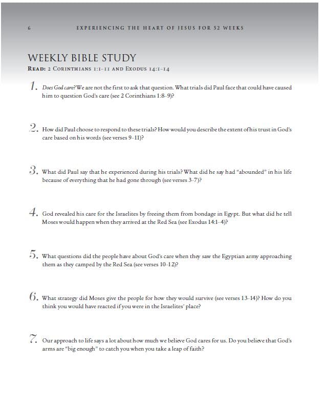 Experiencing the Heart of Jesus for 52 Weeks Revised and Updated: A Year-Long Bible Study (Enlarged)