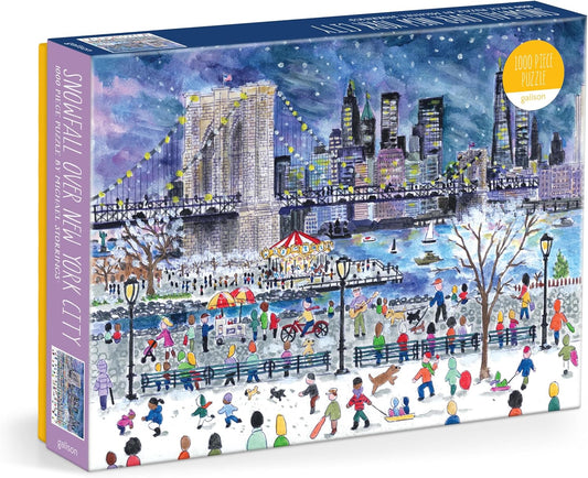 Michael Storrings Snowfall Over New York City 1000 Piece Puzzle