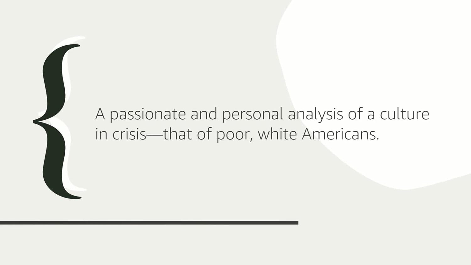 Hillbilly Elegy: A Memoir of a Family and Culture in Crisis