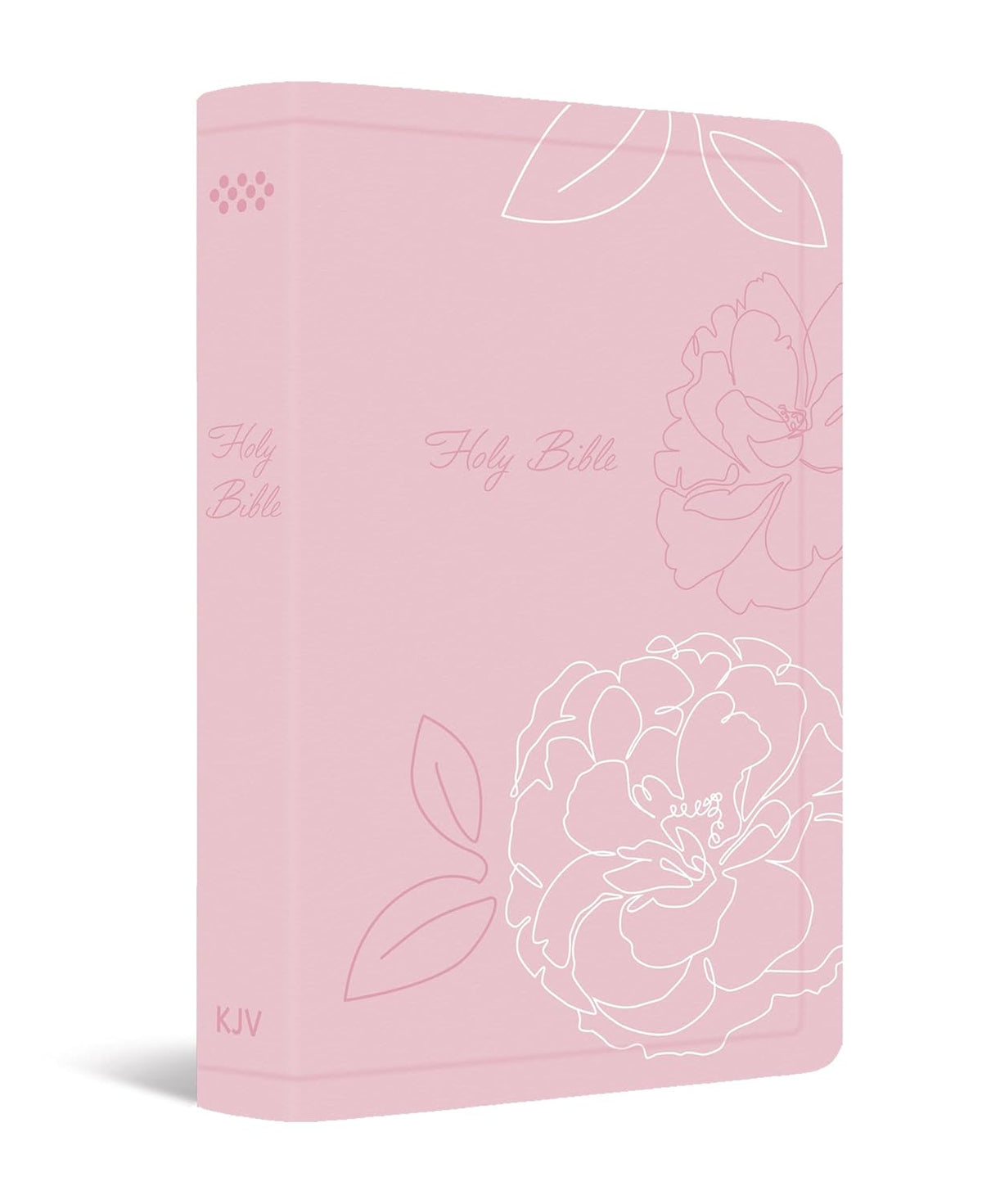 KJV Holy Bible: Deluxe Gift Bible - Pink Flowers: King James Version Bible, Ribbon Marker, Red Letter Edition, Readable Type