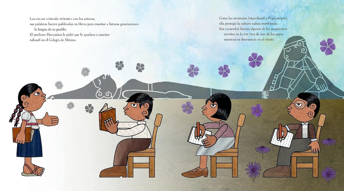 Niña del pueblo de floricanto
