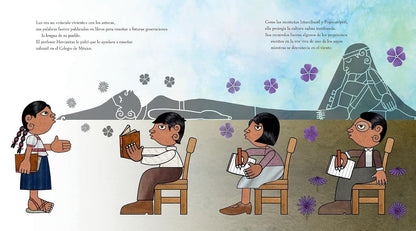 Niña del pueblo de floricanto