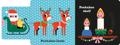 Peekaboo: Santa: (An Interactive Board Book for Babies & Toddlers with Mirror & Sliders to Push, Pull, or Turn. Cute Christmas Artwork Includes an Elf, Reindeer, Tree, & More.) (Peekaboo You)