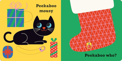 Peekaboo: Santa: (An Interactive Board Book for Babies & Toddlers with Mirror & Sliders to Push, Pull, or Turn. Cute Christmas Artwork Includes an Elf, Reindeer, Tree, & More.) (Peekaboo You)