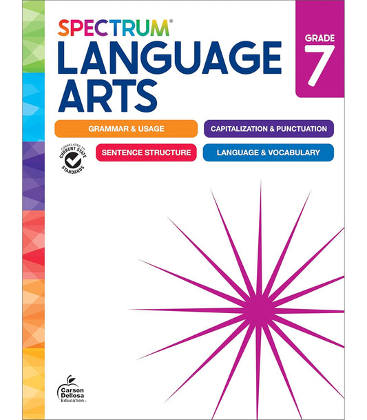 Spectrum Language Arts Workbook, Grade 7