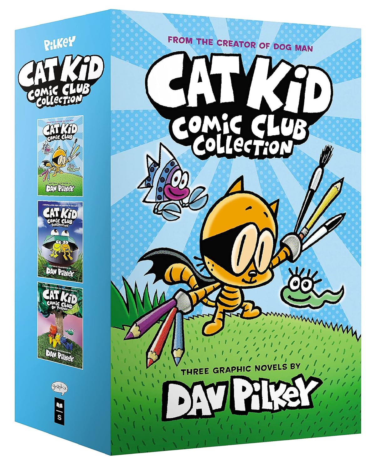 The Cat Kid Comic Club Collection: From the Creator of Dog Man (Cat Kid Comic Club 1-3 Boxed Set)