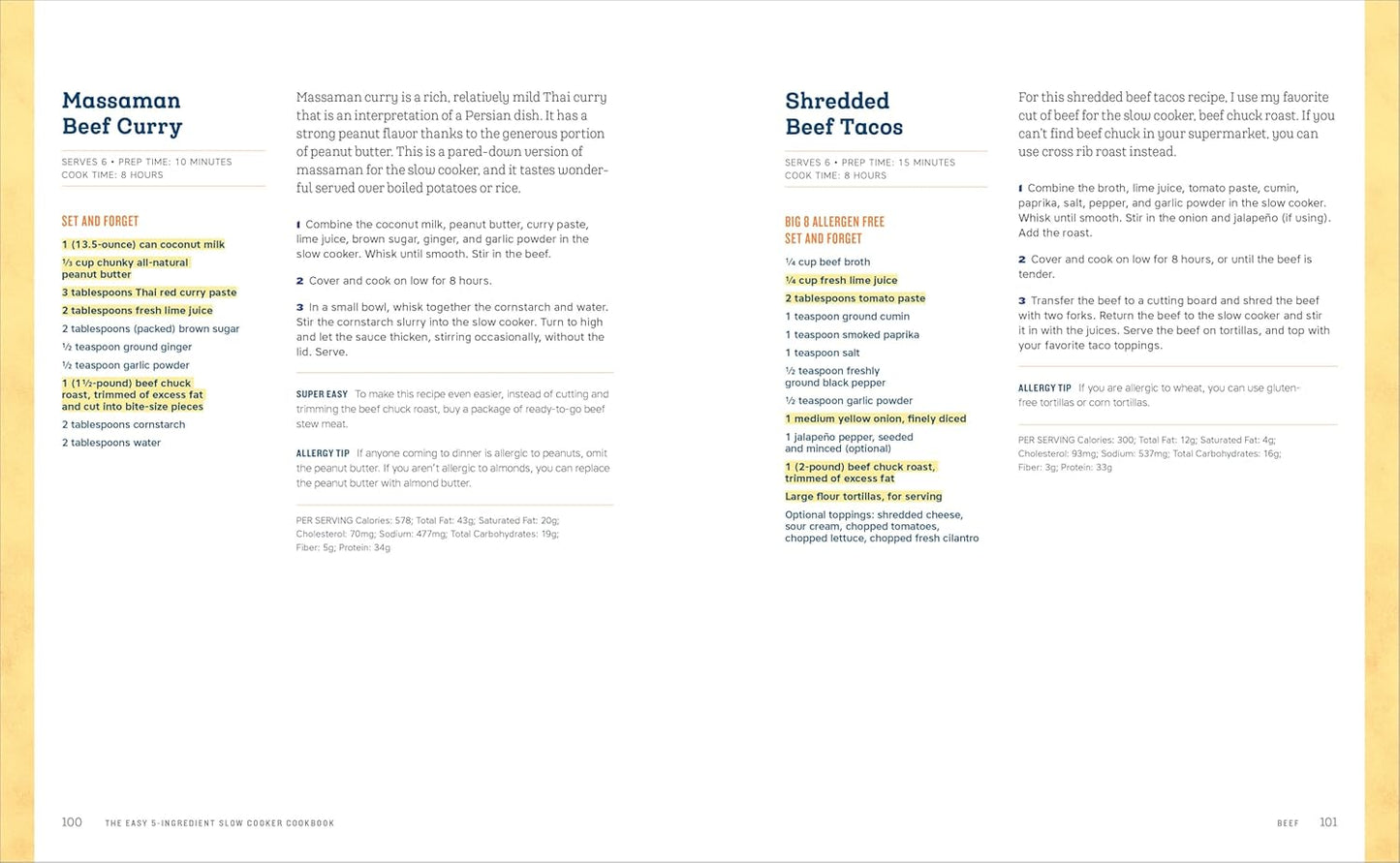 The Easy 5-Ingredient Slow Cooker Cookbook: 100 Delicious No-Fuss Meals for Busy People