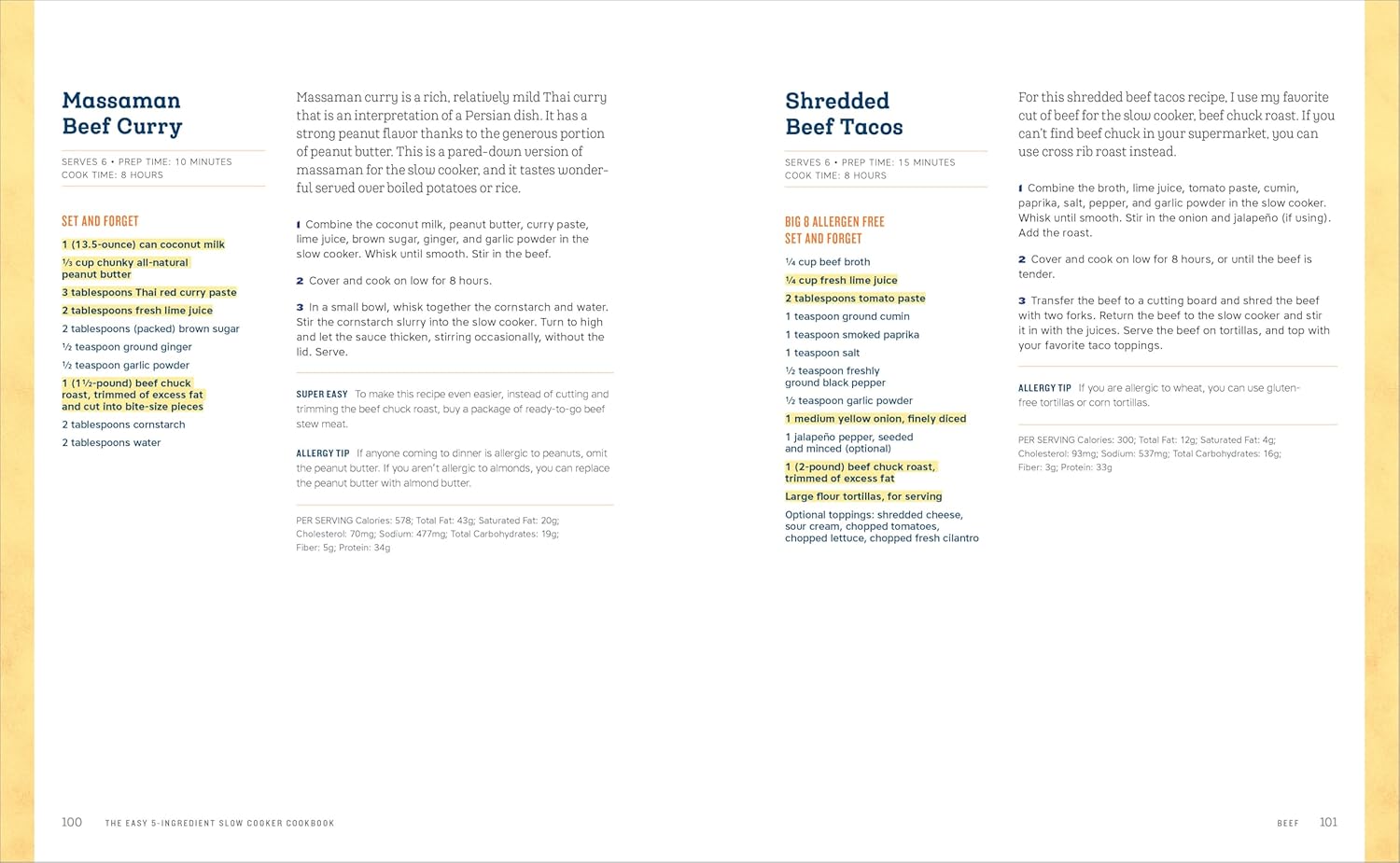 The Easy 5-Ingredient Slow Cooker Cookbook: 100 Delicious No-Fuss Meals for Busy People