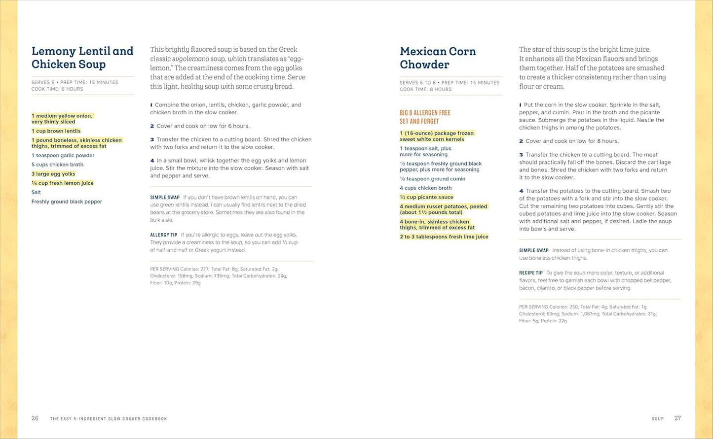 The Easy 5-Ingredient Slow Cooker Cookbook: 100 Delicious No-Fuss Meals for Busy People