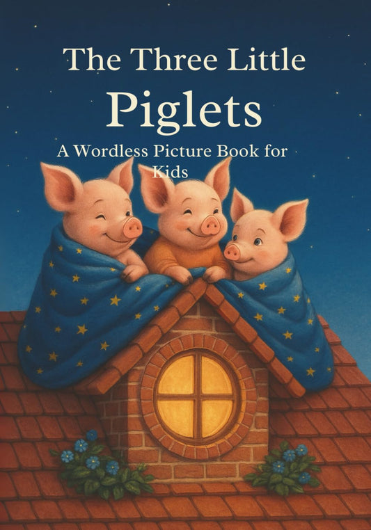 The Three Little Piglets: A Wordless Picture Book for Kids Ages 3-7