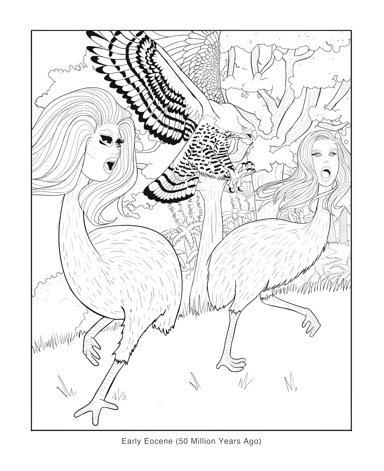 Trixie and Katya Coloring Through History