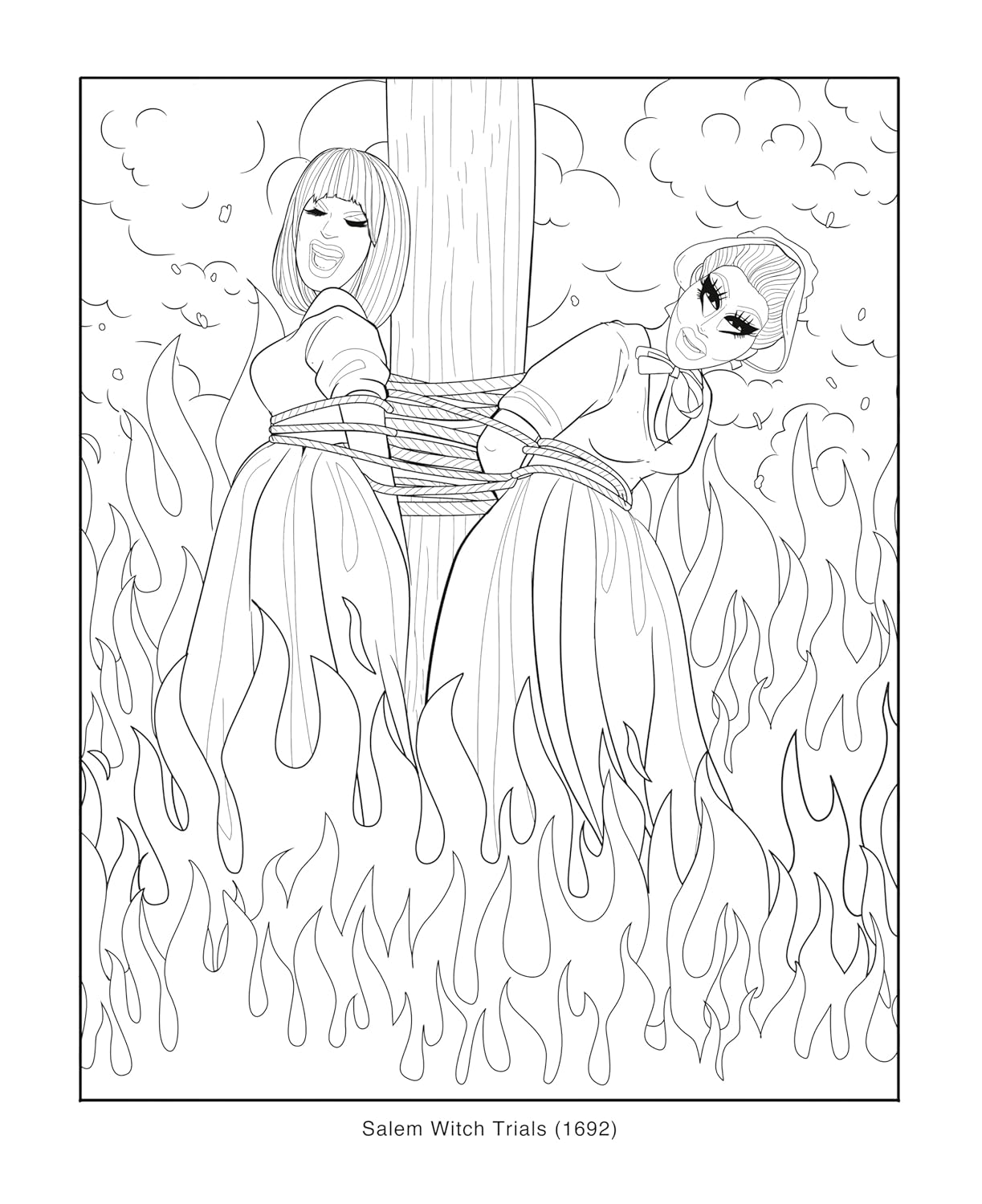 Trixie and Katya Coloring Through History