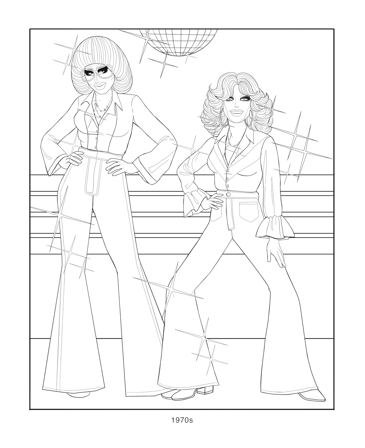 Trixie and Katya Coloring Through History
