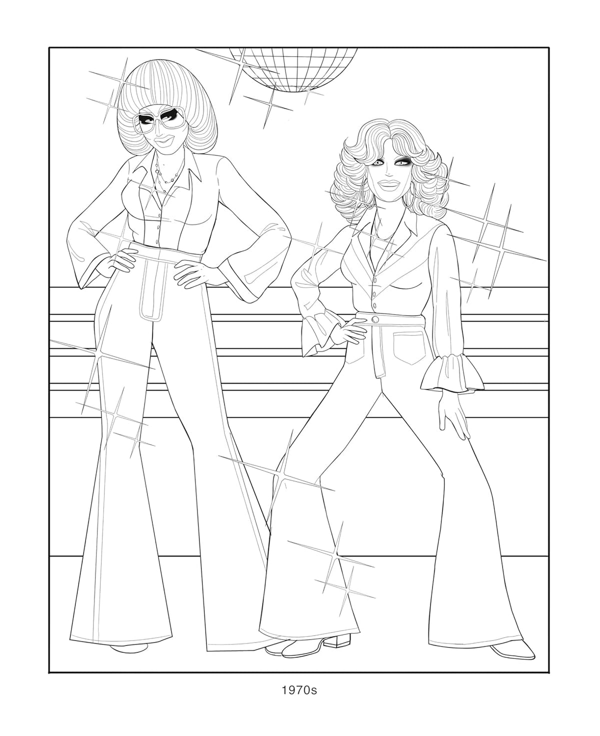 Trixie and Katya Coloring Through History