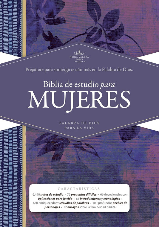 Rvr 1960 Biblia de Estudio Para Mujeres, Tapa Dura (Spanish Language)