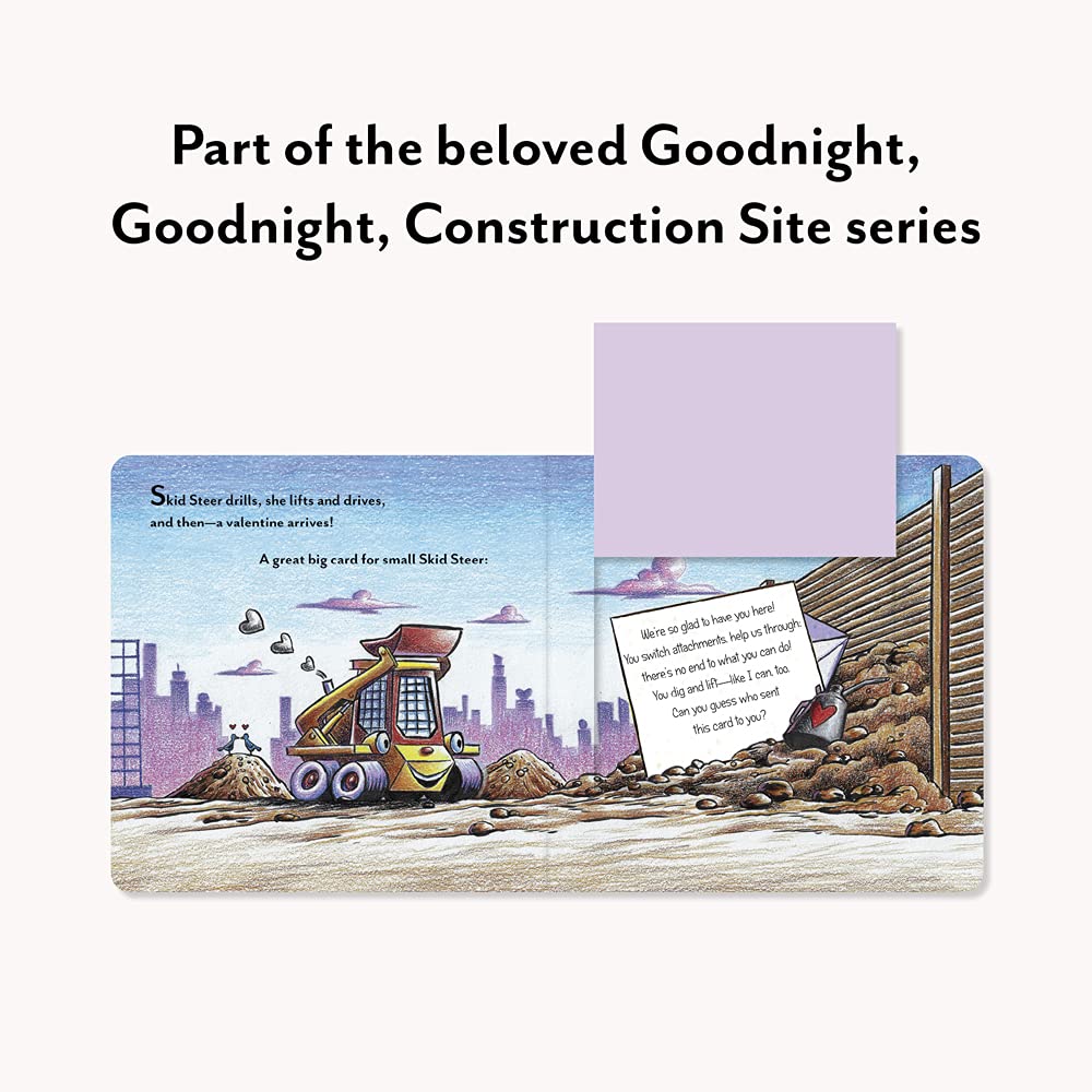 Construction Site You're Just Right: A Valentine Lift-the-Flap Book (Goodnight Construction Site)