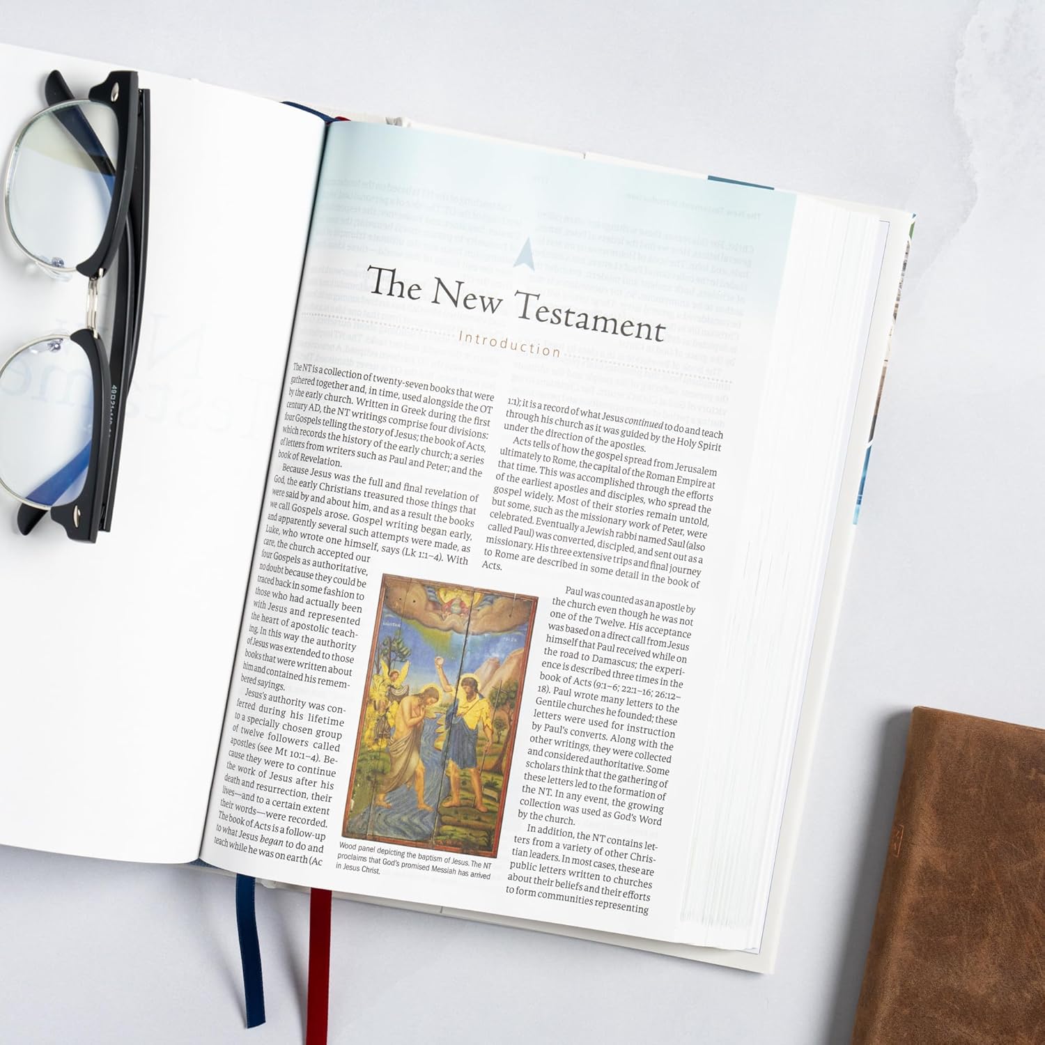 CSB Baker Illustrated Study Bible, Hardcover, Red Letter, Full Color Interior, Study Note Commentary, Articles, Images, Illustrations, Reconstructions, Definitions, Outlines, Maps