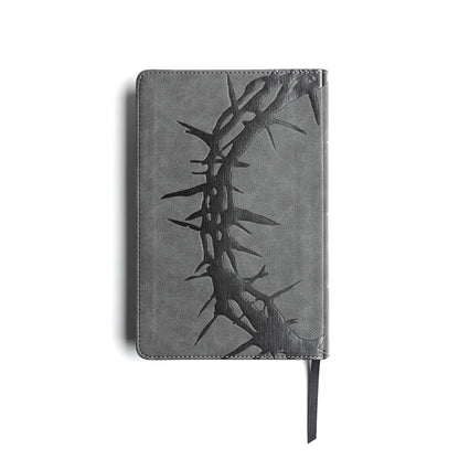 CSB Large Print Personal Size Reference Bible, Charcoal Leathertouch