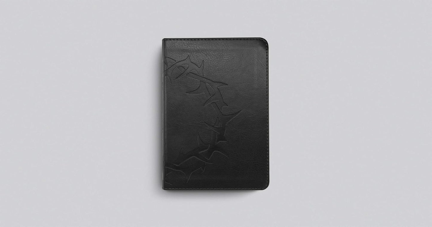 ESV Large Print Compact Bible, Red Letter (Trutone, Charcoal, Crown Design)