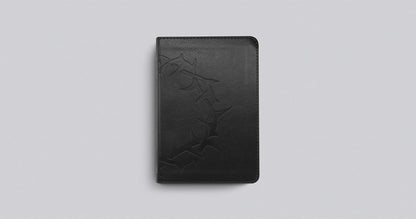 ESV Large Print Compact Bible, Red Letter (Trutone, Charcoal, Crown Design)
