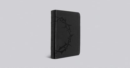 ESV Large Print Compact Bible, Red Letter (Trutone, Charcoal, Crown Design)