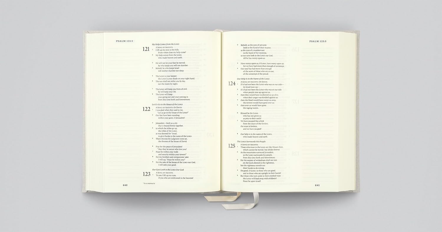 ESV Single Column Journaling Bible, Hosanna Revival Series (Cloth Over Board, Norfolk Design)