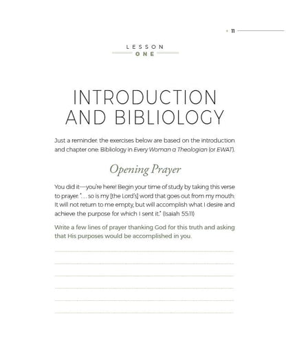 Every Woman a Theologian Workbook: Know What You Believe. Live It Confidently. Communicate It Graciously.