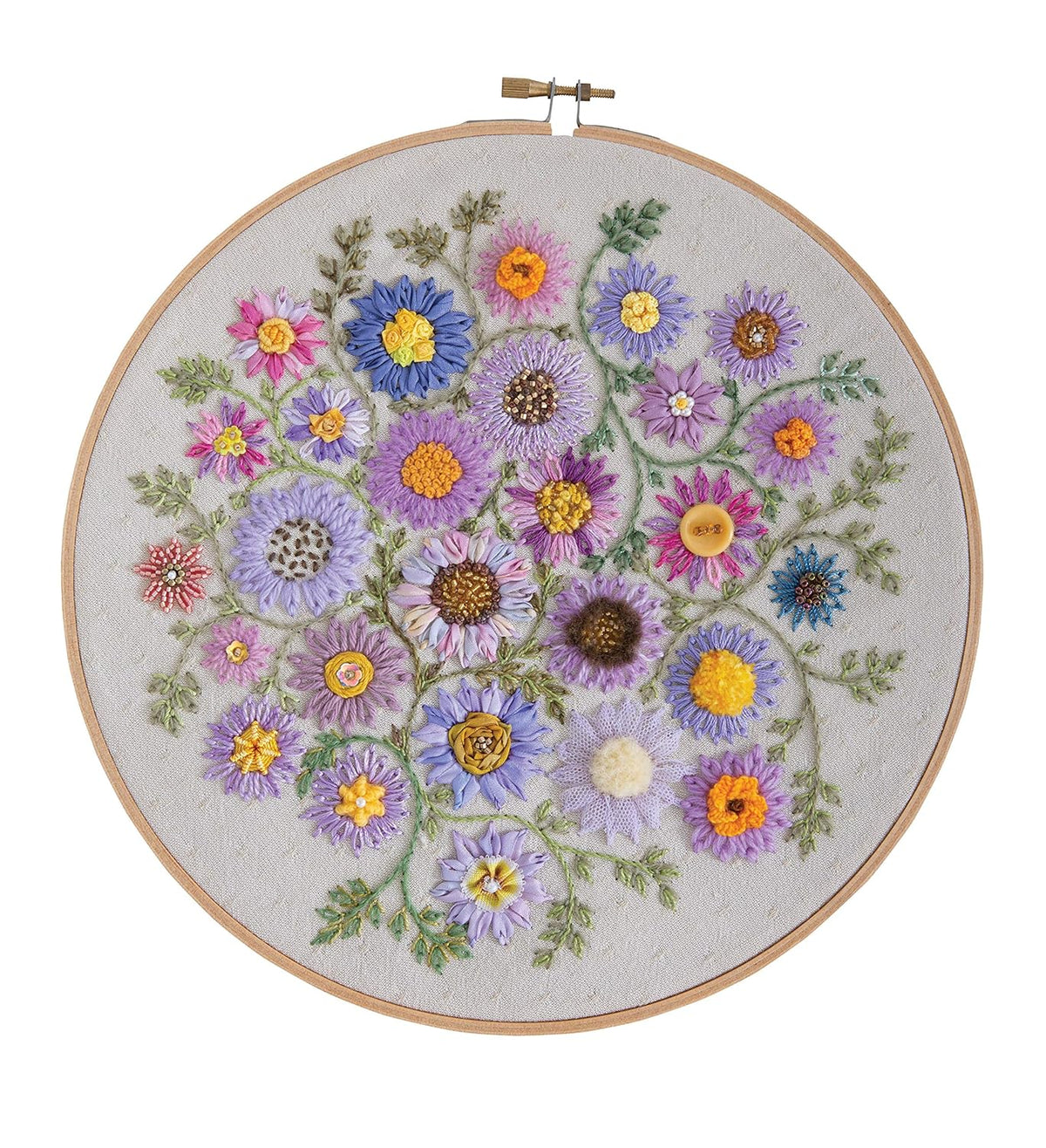 Foolproof Flower Embroidery: 80 Stitches & 400 Combinations in a Variety of Fibers; Add Texture, Color & Sparkle to Your Organic Garden