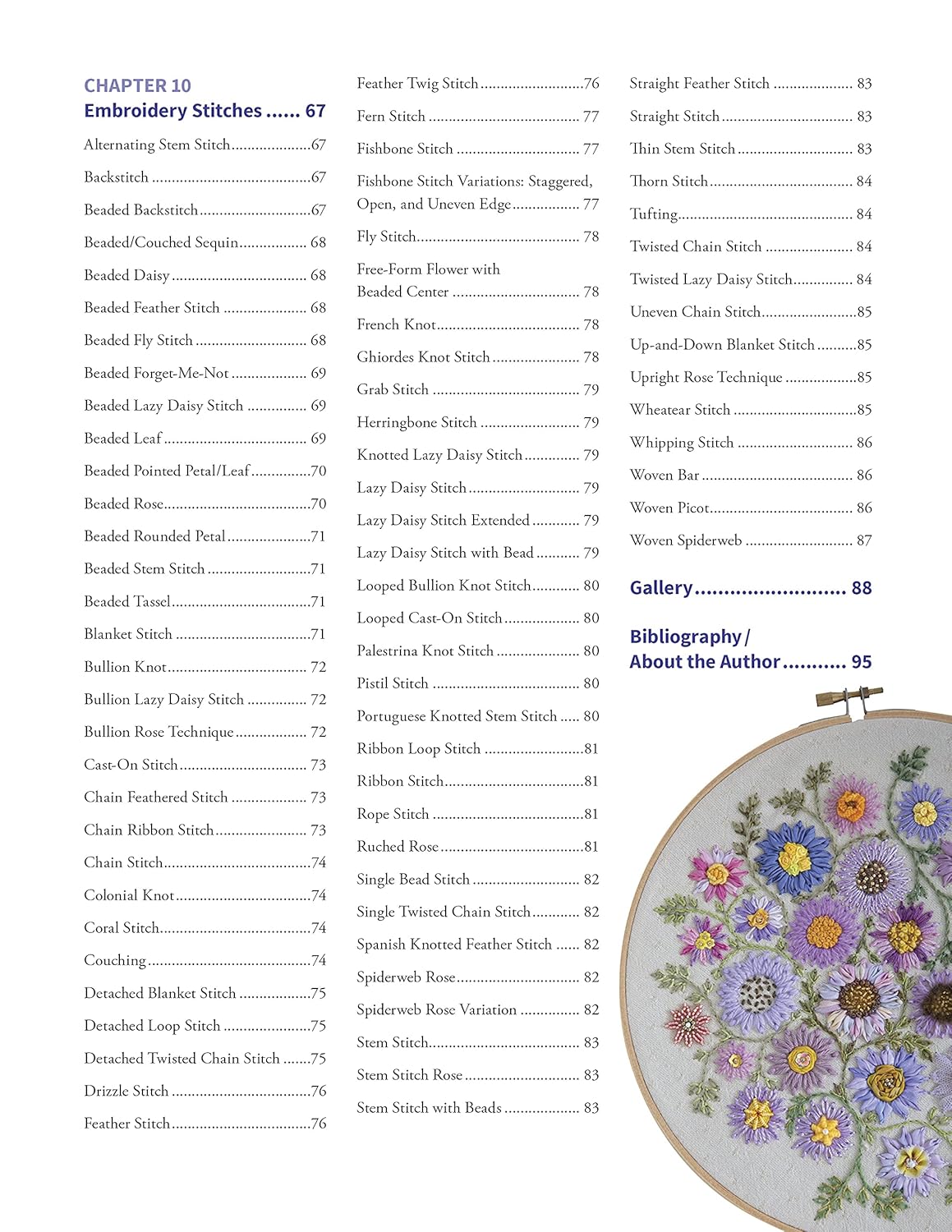 Foolproof Flower Embroidery: 80 Stitches & 400 Combinations in a Variety of Fibers; Add Texture, Color & Sparkle to Your Organic Garden
