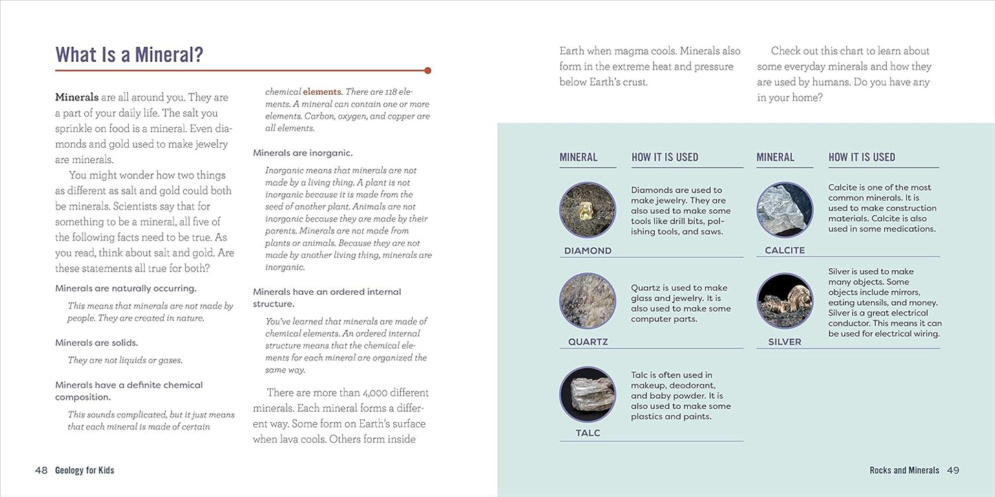Geology for Kids: A Junior Scientist's Guide to Rocks, Minerals, and the Earth Beneath Our Feet