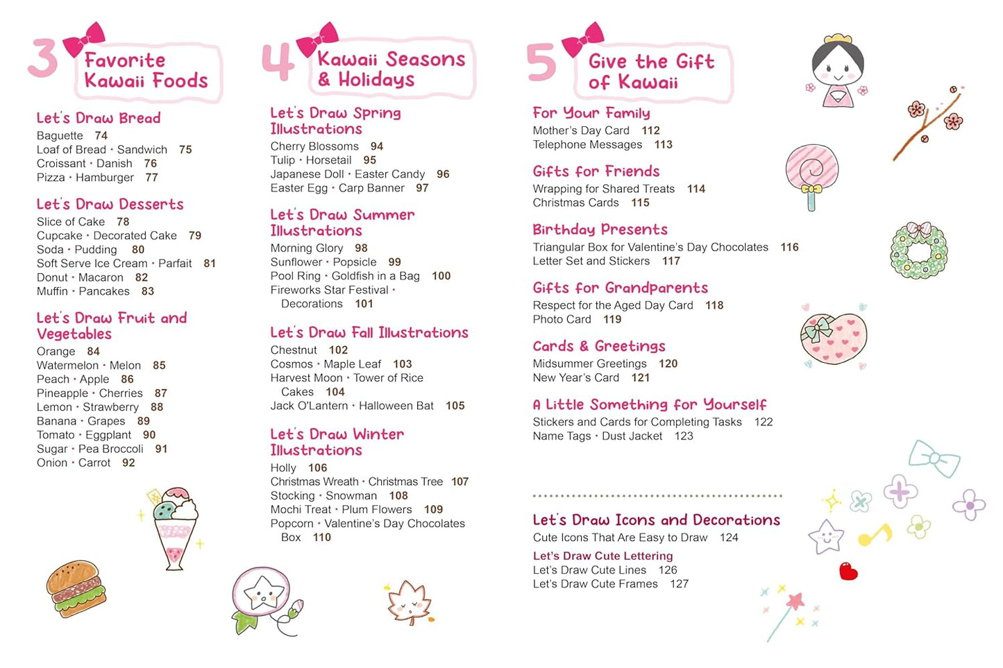 Kawaii Doodles: Supercute Drawings in Four Easy Steps (with Over 1,250 Illustrations)