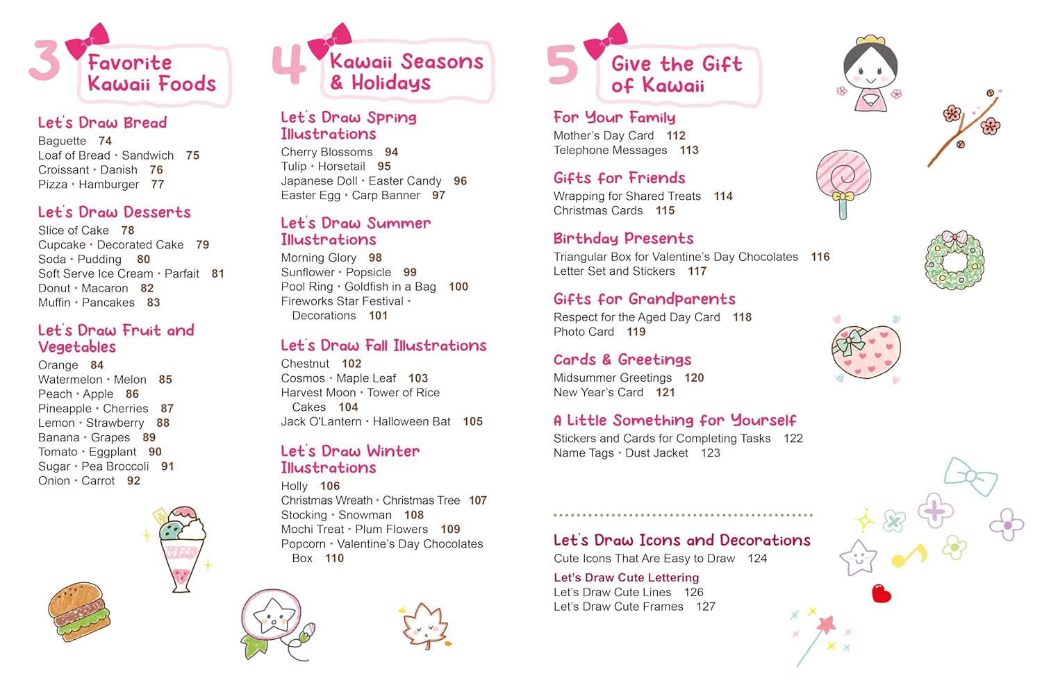 Kawaii Doodles: Supercute Drawings in Four Easy Steps (with Over 1,250 Illustrations)