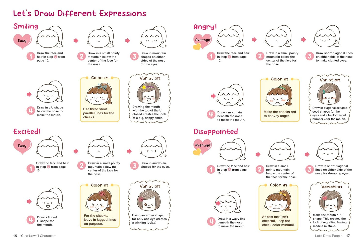 Kawaii Doodles: Supercute Drawings in Four Easy Steps (with Over 1,250 Illustrations)